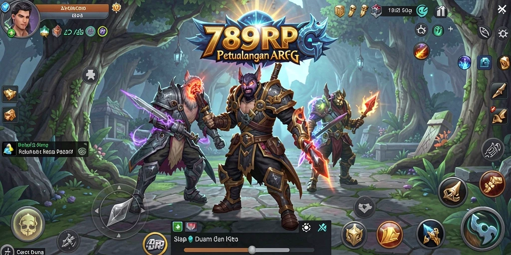Tangkapan layar menunjukkan aksi seru dalam pertempuran ARPG.