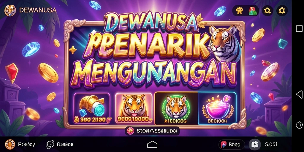 Tampilan permainan slot DEWANUSA yang penuh warna dan menarik.