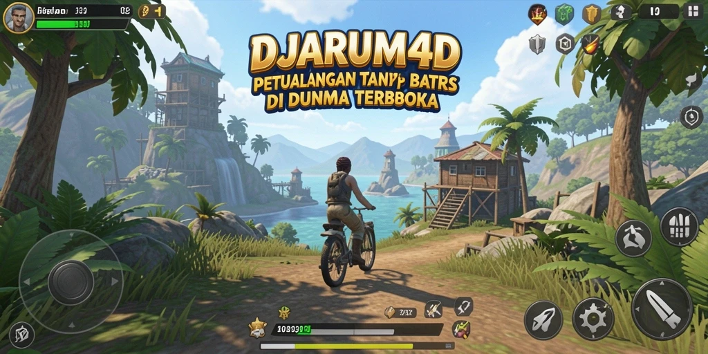 Screenshot utama DJARUM4D menunjukkan gameplay dunia terbuka yang menakjubkan.