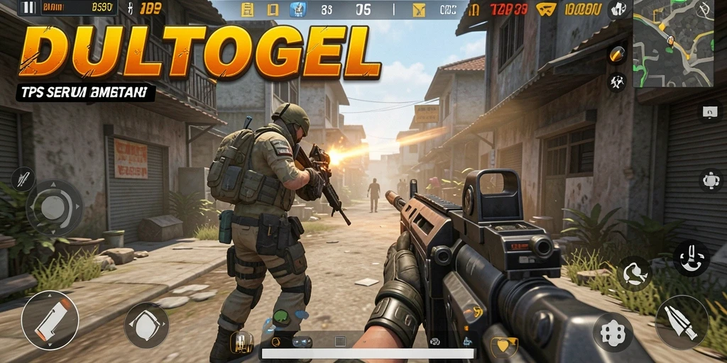 Gameplay DULTOGEL dengan aksi pertarungan yang intens.