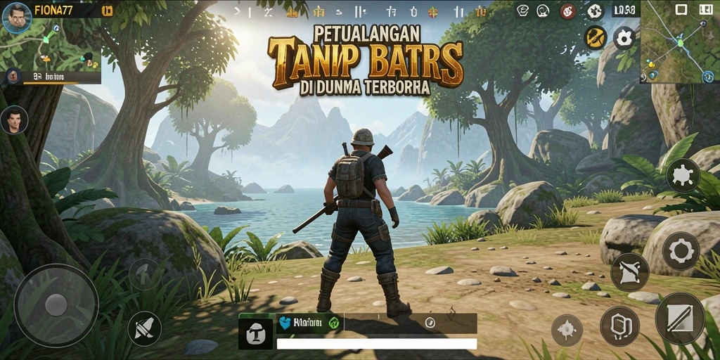 Tampilan gameplay FIONA77 yang menakjubkan dalam dunia terbuka.