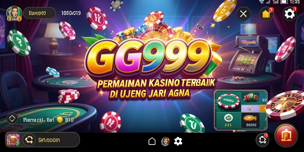 Tampilan menarik dari gameplay kasino GG999 yang seru.