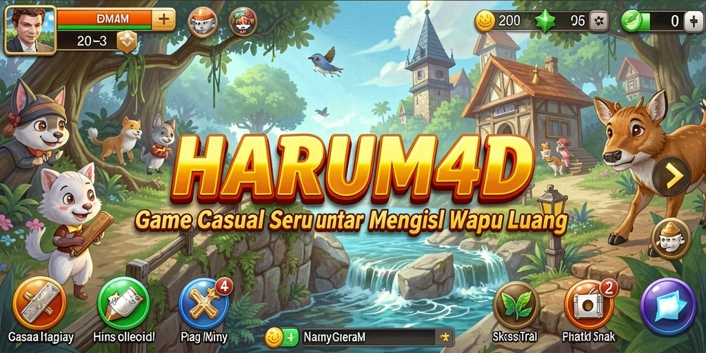 Tampilan gameplay seru dari HARUM4D yang mengasyikkan.