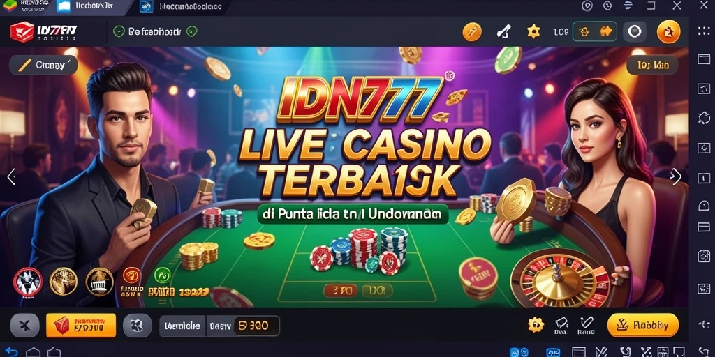 Tampilan gameplay Live Casino yang menarik di IDN777.