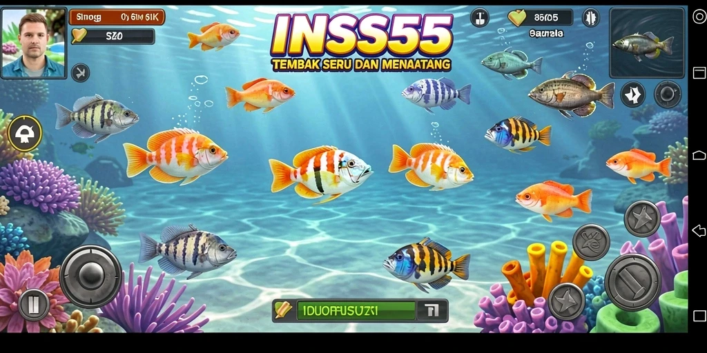 Tampilan menarik dari gameplay Tembak Ikan INS55 yang menegangkan.