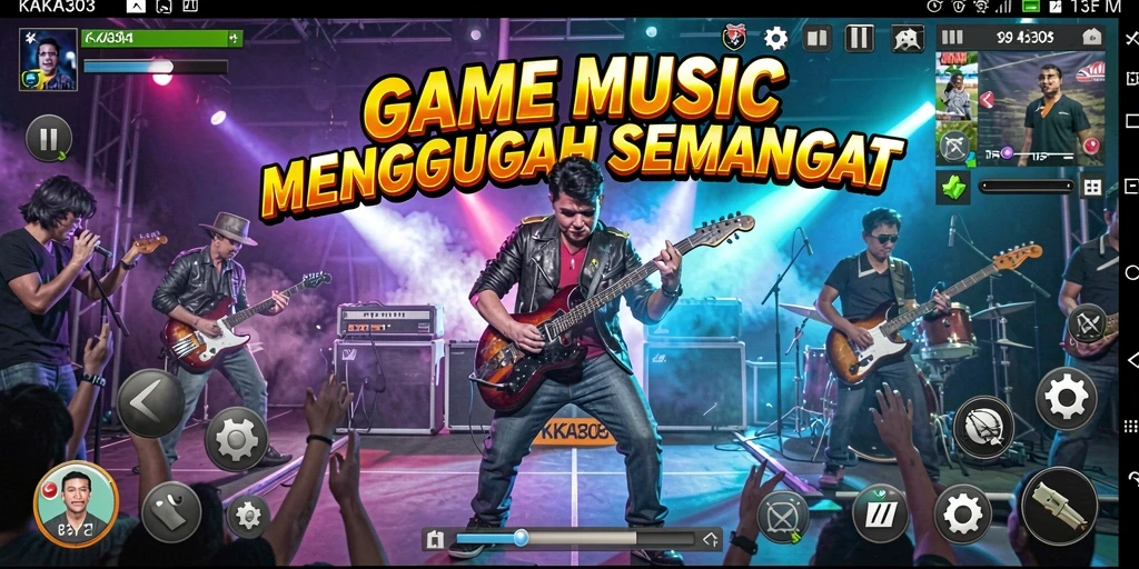 Tampilan gameplay KAKA303 yang penuh semangat dan warna.