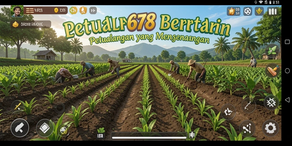 Tampilan gameplay menarik di LOVE678 saat bertani.