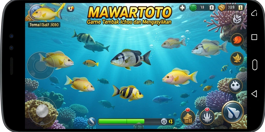 Screenshot menampilkan momen seru dalam permainan Tembak Ikan.