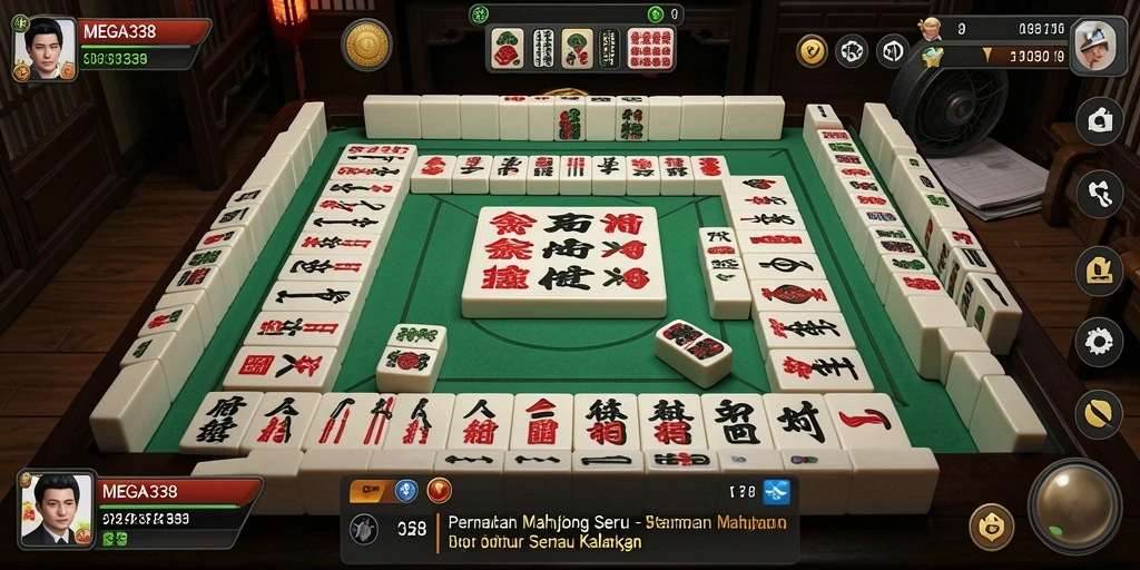 Tampilan menarik dari permainan Mahjong MEGA338 yang menantang.