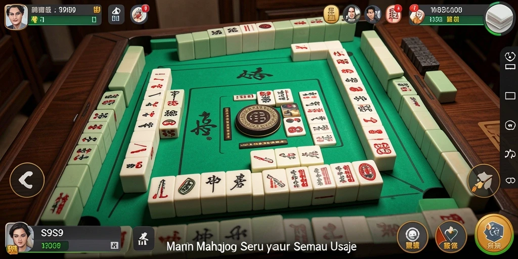 Tangkapan layar gameplay S9S9 menampilkan tantangan seru Mahjong.