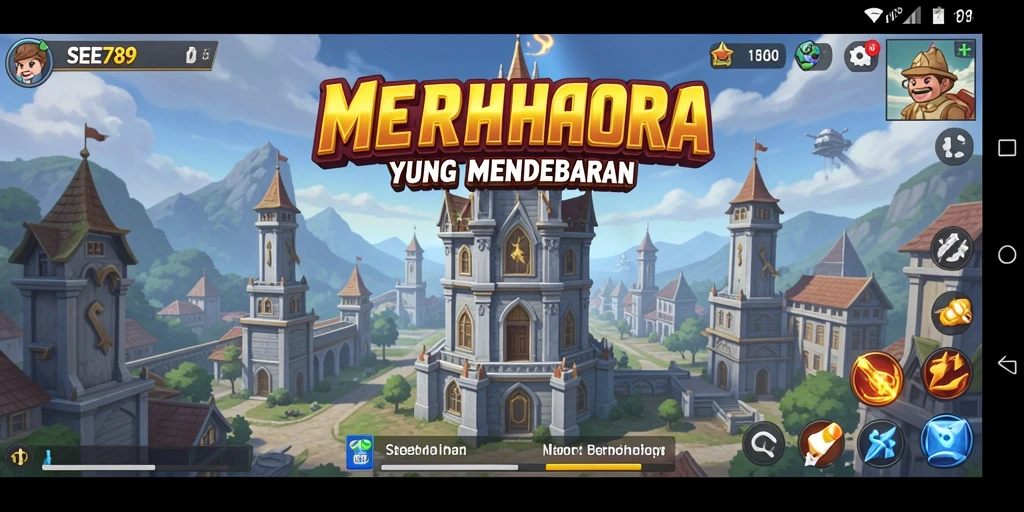 Tangkapan layar menunjukkan aksi mendebarkan dalam gameplay Tower Defense SEE789.