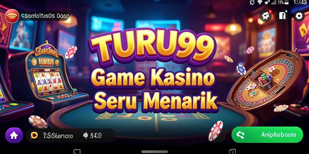 Screenshot gameplay menarik TURU99 dengan tampilan Kasino yang mengasyikkan.