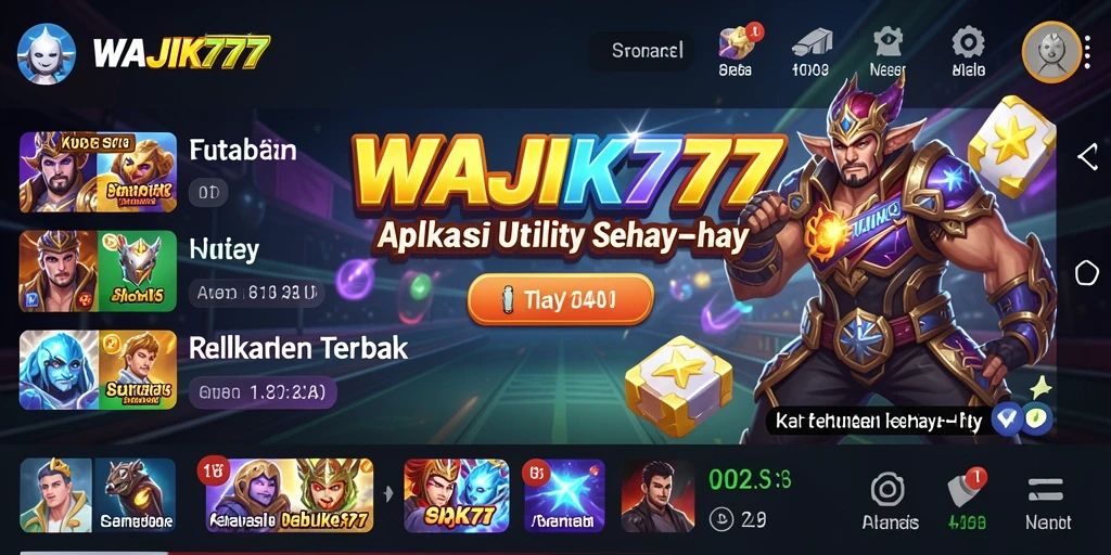 Tampilan antarmuka utama WAJIK777 yang intuitif dan bersih.
