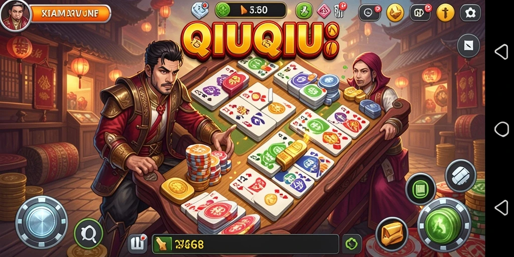 Screenshot gameplay QiuQiu yang seru dan mendebarkan.