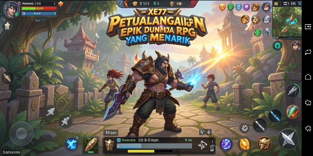 Tangkapan layar dari gameplay menarik XE77 yang menampilkan pertempuran epik.